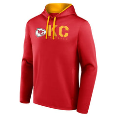 Kansas City Chiefs Logo Athletic Head Start Pullover Hoodie - Red Hoodies