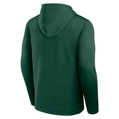 Green Bay Packers Logo Athletic Head Start Pullover Hoodie - Green Hoodies