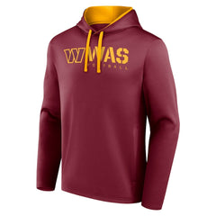 Washington Commanders Logo Athletic Head Start Pullover Hoodie - Burgundy Hoodies