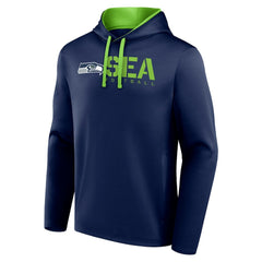 Seattle Seahawks Logo Athletic Head Start Pullover Hoodie - College Navy Hoodies