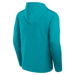 Miami Dolphins Logo Athletic Head Start Pullover Hoodie - Aqua Hoodies