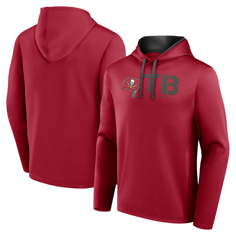 Tampa Bay Buccaneers Logo Athletic Head Start Pullover Hoodie - Red Hoodies
