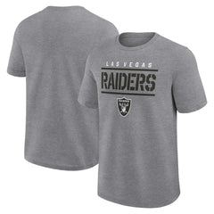 Las Vegas Raiders Logo Athletic Top Notch T-Shirt - Heather Gray T-shirts