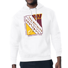 Washington Commanders Starter Shield Logo Pullover Hoodie - White Hoodies