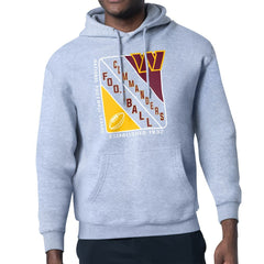 Washington Commanders Starter Shield Logo Pullover Hoodie - Heather Gray Hoodies
