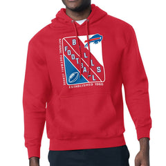 Buffalo Bills Starter Shield Logo Pullover Hoodie - Red Hoodies