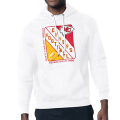 Kansas City Chiefs Starter Shield Logo Pullover Hoodie - White Hoodies