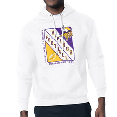 Minnesota Vikings Starter Shield Logo Pullover Hoodie - White Hoodies