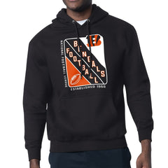 Cincinnati Bengals Starter Shield Logo Pullover Hoodie - Black Hoodies