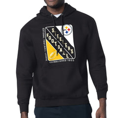 Pittsburgh Steelers Starter Shield Logo Pullover Hoodie - Black Hoodies
