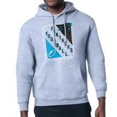 Carolina Panthers Starter Shield Logo Pullover Hoodie - Heather Gray Hoodies