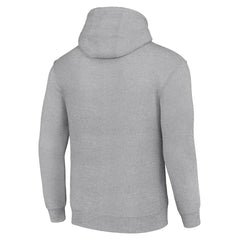 Chicago Bears Starter Shield Logo Pullover Hoodie - Heather Gray Hoodies