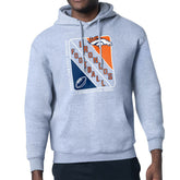 Denver Broncos Starter Shield Logo Pullover Hoodie - Heather Gray Hoodies