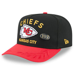 Kansas City Chiefs New Era 2025 NFL Draft On Stage A-Frame 59FIFTY Fitted Hat - Black/Red Hats