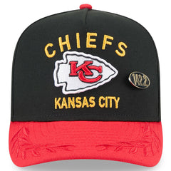 Kansas City Chiefs New Era 2025 NFL Draft On Stage A-Frame 59FIFTY Fitted Hat - Black/Red Hats