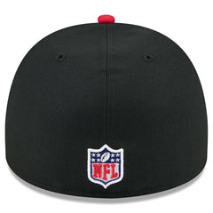 Atlanta Falcons New Era 2025 NFL Draft On Stage A-Frame 59FIFTY Fitted Hat - Black/Red Hats