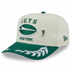 New York Jets New Era 2025 NFL Draft A-Frame 59FIFTY Fitted Hat - Cream/Green Hats
