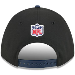 New England Patriots New Era 2025 NFL Draft 9FORTY A-Frame M-Crown Adjustable Hat - Black/Navy Hats