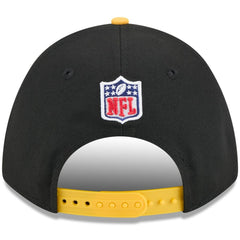 Pittsburgh Steelers New Era 2025 NFL Draft 9FORTY A-Frame M-Crown Adjustable Hat - Black/Gold Hats
