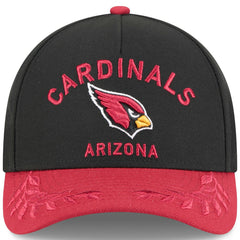 Arizona Cardinals New Era 2025 NFL Draft 9FORTY A-Frame M-Crown Adjustable Hat - Black/Cardinal Hats