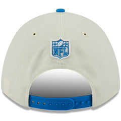 Detroit Lions New Era 2025 NFL Draft 9FORTY A-Frame M-Crown Adjustable Hat - Cream/Blue Hats