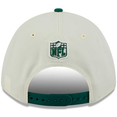 New York Jets New Era 2025 NFL Draft 9FORTY A-Frame M-Crown Adjustable Hat - Cream/Green Hats