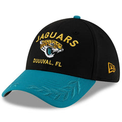 Jacksonville Jaguars New Era 2025 NFL Draft 39THIRTY Flex Hat - Black/Teal Hats