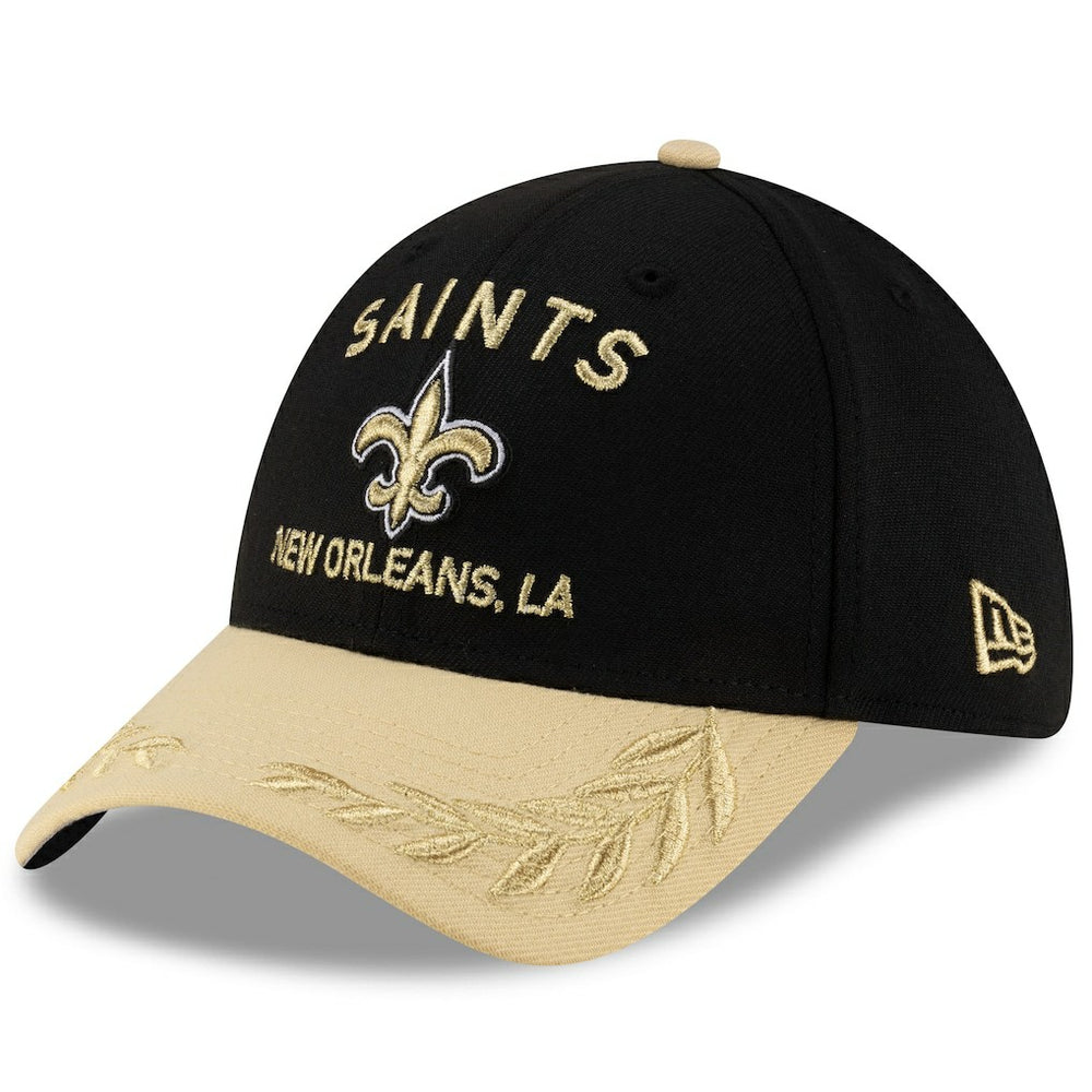 New Orleans Saints New Era 2025 NFL Draft 39THIRTY Flex Hat - Black/Gold Hats