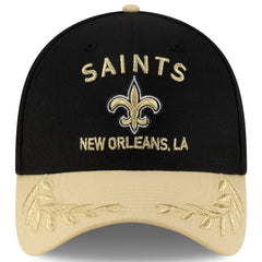 New Orleans Saints New Era 2025 NFL Draft 39THIRTY Flex Hat - Black/Gold Hats