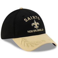 New Orleans Saints New Era 2025 NFL Draft 39THIRTY Flex Hat - Black/Gold Hats