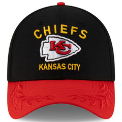 Kansas City Chiefs New Era 2025 NFL Draft 39THIRTY Flex Hat - Black/Red Hats