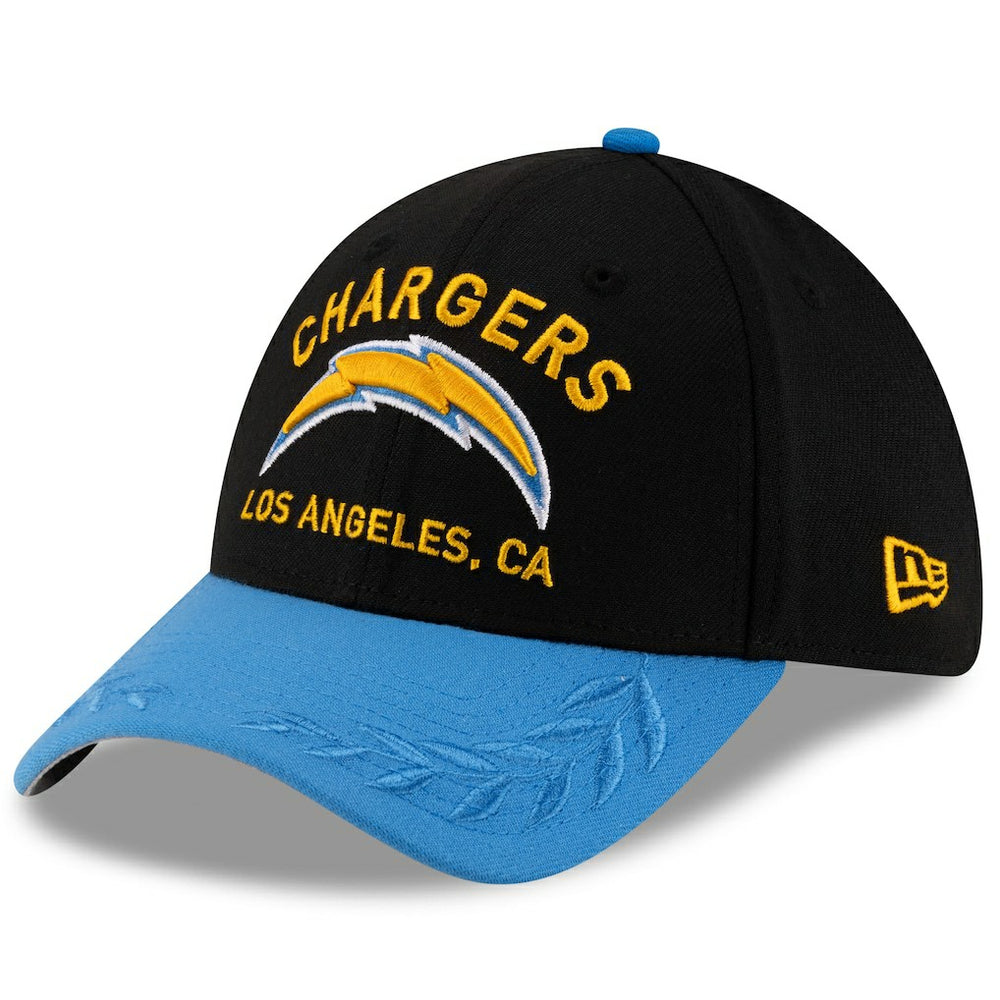 Los Angeles Chargers New Era 2025 NFL Draft 39THIRTY Flex Hat - Black/Powder Blue Hats