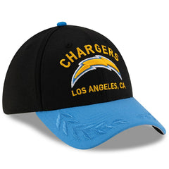 Los Angeles Chargers New Era 2025 NFL Draft 39THIRTY Flex Hat - Black/Powder Blue Hats