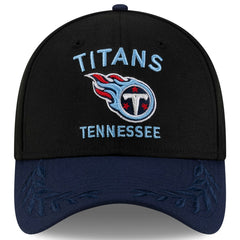Tennessee Titans New Era 2025 NFL Draft 39THIRTY Flex Hat - Black/Navy Hats