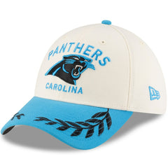 Carolina Panthers New Era 2025 NFL Draft 39THIRTY Flex Hat - Cream/Blue Hats