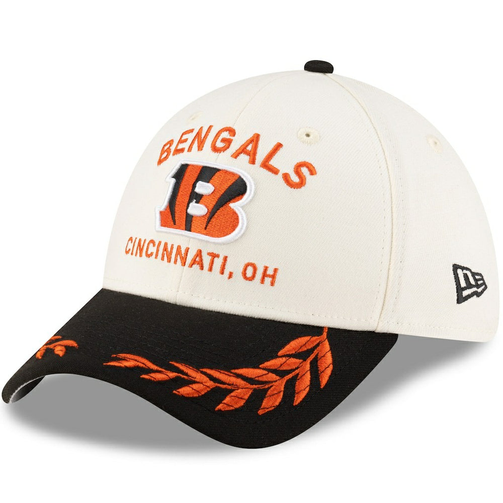 Cincinnati Bengals New Era 2025 NFL Draft 39THIRTY Flex Hat - Cream/Black Hats
