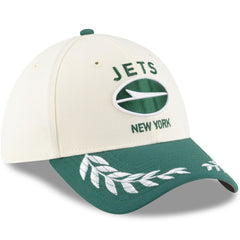 New York Jets New Era 2025 NFL Draft 39THIRTY Flex Hat - Cream/Green Hats