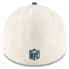 Philadelphia Eagles New Era 2025 NFL Draft 39THIRTY Flex Hat - Cream/Midnight Green Hats