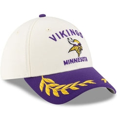 Minnesota Vikings New Era 2025 NFL Draft 39THIRTY Flex Hat - Cream/Purple Hats