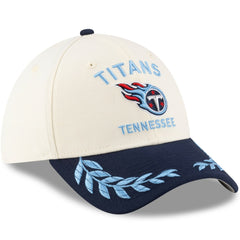 Tennessee Titans New Era 2025 NFL Draft 39THIRTY Flex Hat - Cream/Navy Hats