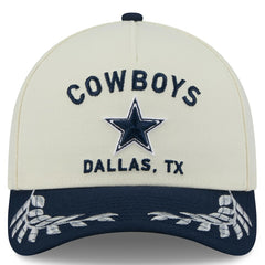 Dallas Cowboys New Era 2025 NFL Draft 39THIRTY Flex Hat - Cream/Navy Hats