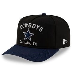 Dallas Cowboys New Era Youth 2025 NFL Draft A-Frame 9FIFTY Snapback Hat - Black/Navy Hats