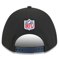 Dallas Cowboys New Era Youth 2025 NFL Draft 9FORTY A-Frame M-Crown Adjustable Hat - Black/Navy Hats