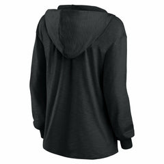 Green Bay Packers Women's Blackout Slub Hoodie V-Neck Long Sleeve T-Shirt