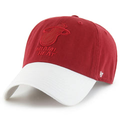 Miami Heat '47 x Tommy Hilfiger Courtside Cleanup Adjustable Hat Red/White - 47 brand