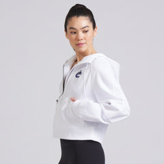 Vancouver Canucks lululemon Women's Scuba Oversized Half-Zip Hoodie - White | US 202151258