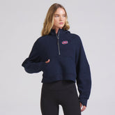 Montreal Canadiens lululemon Women's Scuba Oversized Half-Zip Hoodie - True Navy | US 202151264