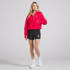 Chicago Blackhawks lululemon Women's Scuba Oversized Half-Zip Hoodie - True Red | US 202151269