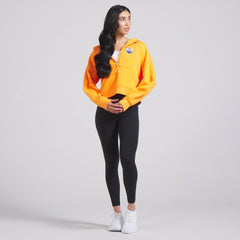 Edmonton Oilers lululemon Women's Scuba Oversized Half-Zip Hoodie - Tiger | US 202151281