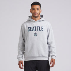 Seattle Kraken lululemon Steady State Pullover Hoodie - Heathered Silver Drop | US 202151362